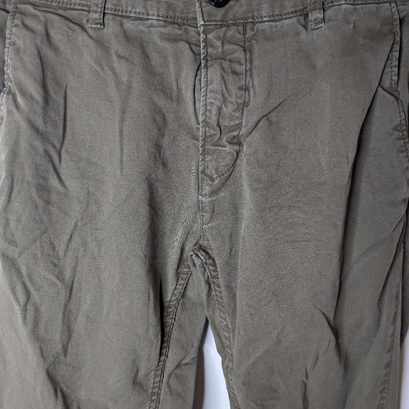 Zara Dark Olive Green Pants Size 30 Pockets - Picture 3 of 8